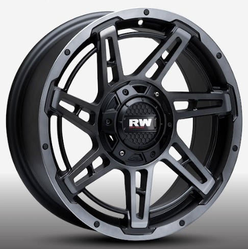 RW® - 17X8 6X139.7 ET20 CB110 SMATE B/BLACK MACHINED-R