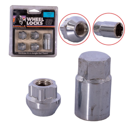 KIT SEGURIDAD GORILLA 7/16 5PCS 21MM NIQUELADO