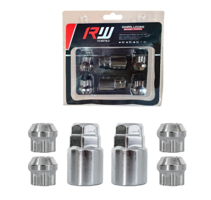 KIT SEGURIDAD CONICA RW TU ESTILO 6PCS 22MM 12X1.50 D17-19 DOBLE