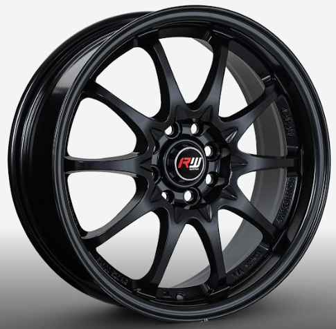 RW® - 16X7 4X100/4X108 ET35 CB73.1 SMATE BLACK