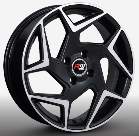 RW® - 16X6.5 4X100 ET45 CB73.1 SMATTE BLACK MACHINE