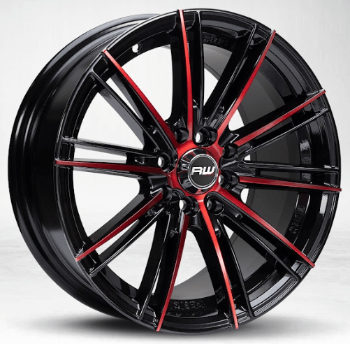 RW® - 16X7.5 4X100/4X114.3 ET33 CB73.1 B/RED MACHINE