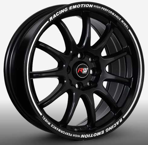 RW® - 16x7 4X100/4X114.3 ET35 CB73.1 SMATTE BLACK