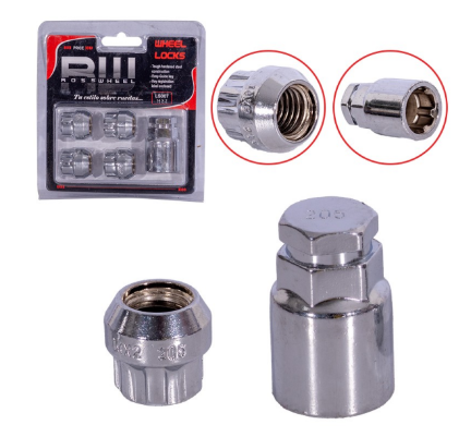 KIT SEGURIDAD CONICA RW ROSWHEEL 5PCS 22MM 14X2 D19
