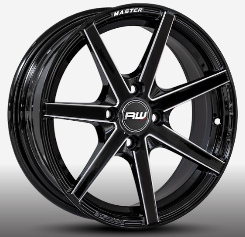 RW® - 15X7.5 4X100 ET30 CB73.1 BLACK MILLNG
