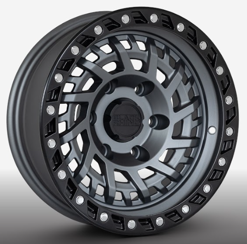 RW® - 15X8 6X139.7 ET0 CB110 SMATTE DARK GM/SMATTE BLACK BLACK RHINO