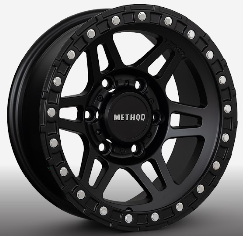 RW® - 15X8 6X139.7 ET0 CB110 SMATE BLACK/RIVETS CH METHOD