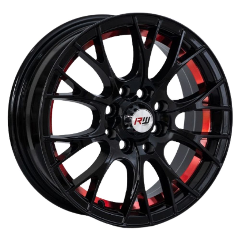 ARO 14X5.5 100/114.3X8 ET35 CB73.1 BLACK/UNDERCUT RED