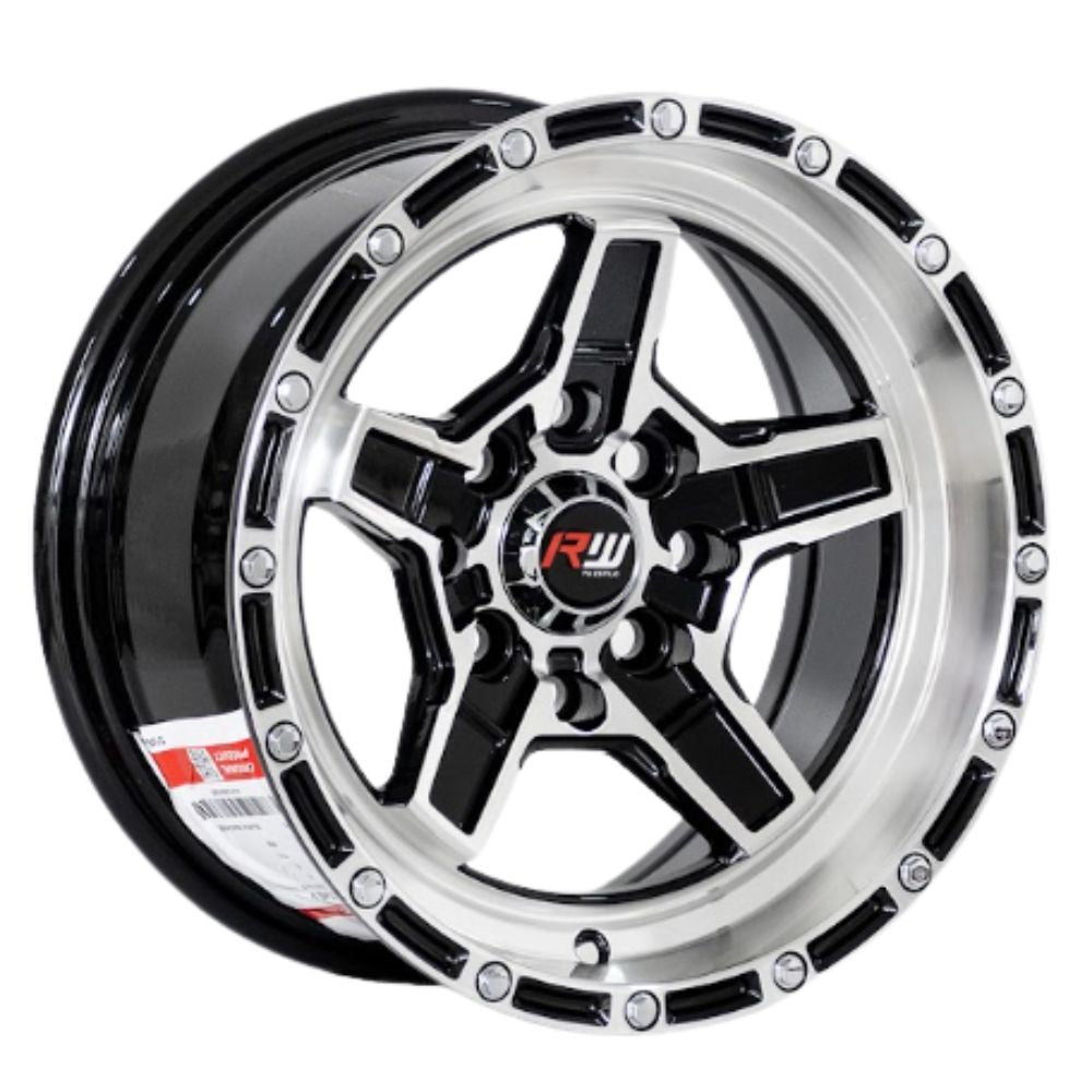 ARO 13x6 100/114.3X8 ET0 CB73.1 BLACK MACHINE/RIVET