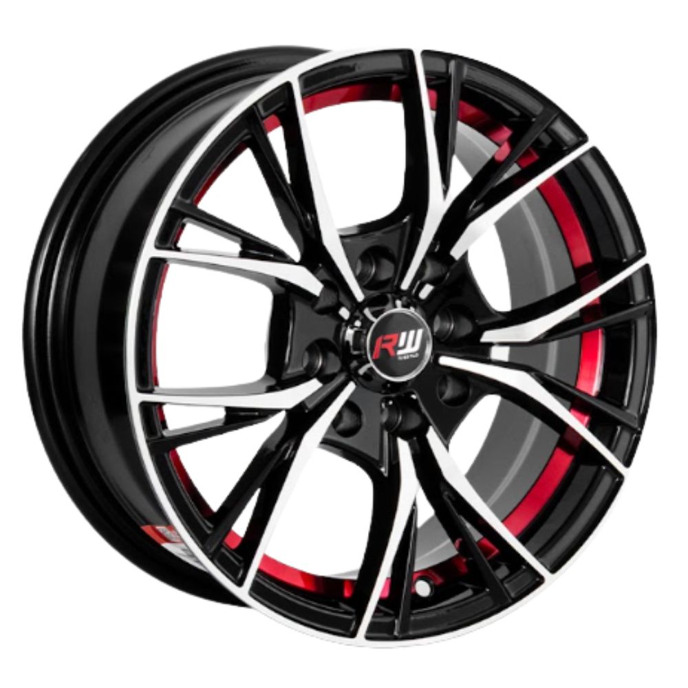 ARO 14X5.5 100X4 ET35 CB67.1 SMATE BLACK/LINE RED