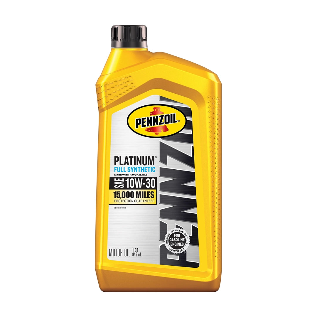Imagen de Pennzoil PLATINUM 10W30 GF6, comercializado en caja de 6 × 1 QT. Mantallanta, Ecuador.