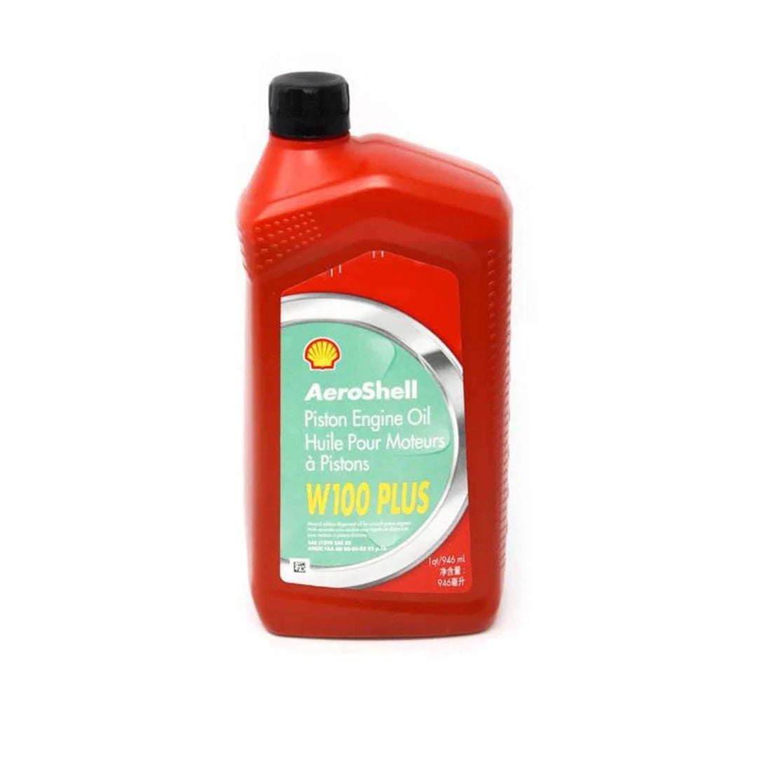 Imagen de Shell AEROSHELL OIL W 100 PLUS, comercializado en caja de 6 × 1. Mantallanta, Ecuador.