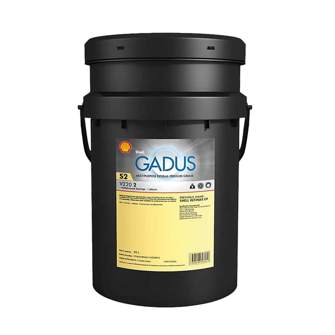 Imagen de Shell GADUS S2 V220 2, comercializado en 18 KG. Mantallanta, Ecuador.
