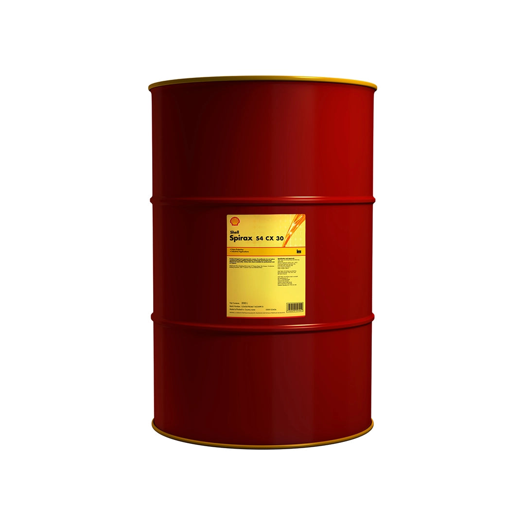 Imagen de Shell SPIRAX S4 CX 30, comercializado en tambor de 55 UGL. Mantallanta, Ecuador.