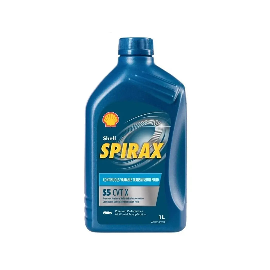 Imagen de Shell SPIRAX S5 CVT X, comercializado en caja de 12 × 1 L. Mantallanta, Ecuador.