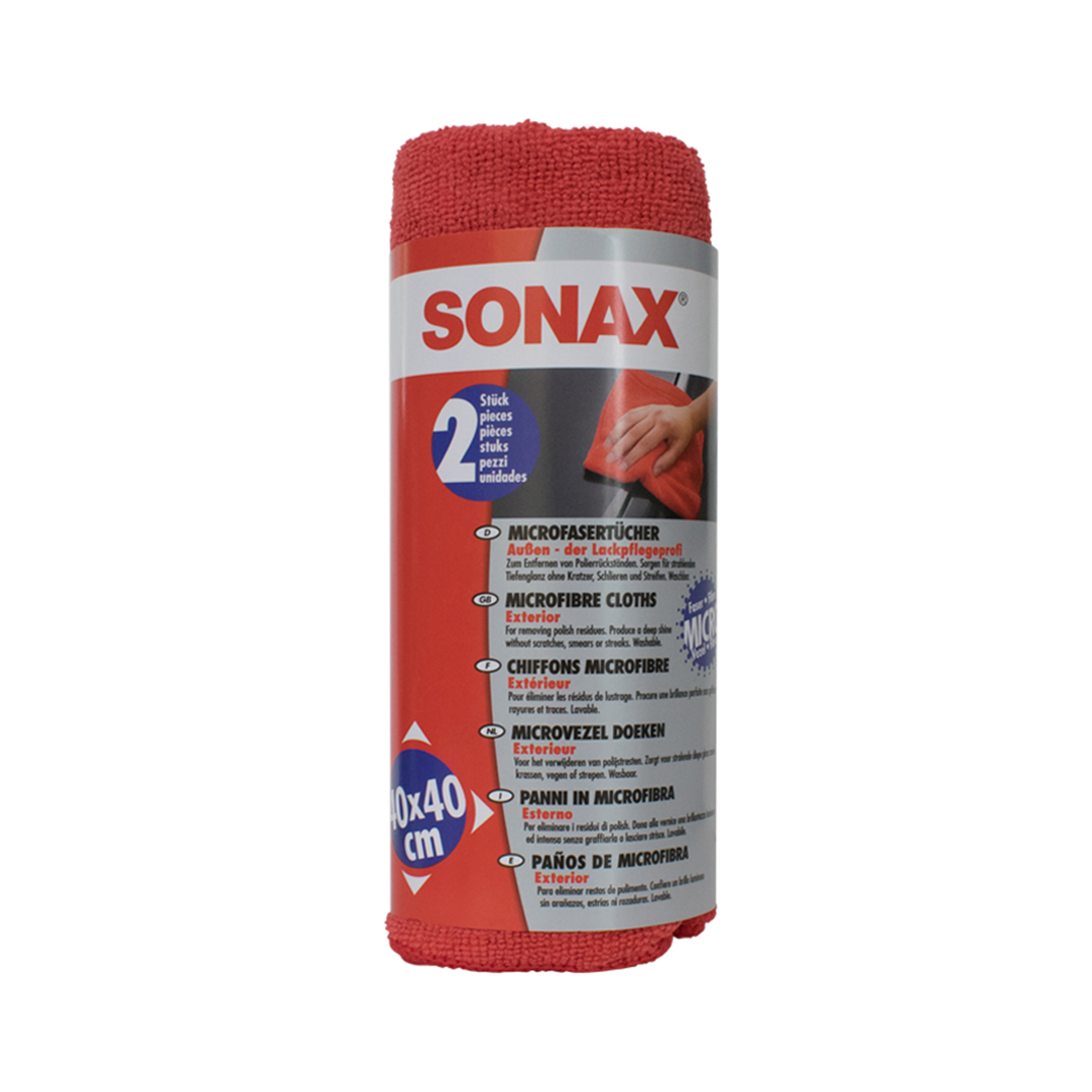 SONAX® PAÑO MICROFIBRA EXTERIOR (X2)