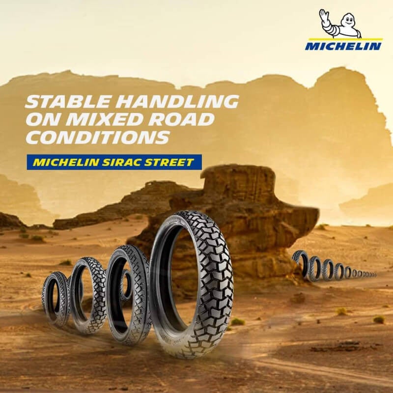 MICHELIN® SIRAC STREET - 110/90-17 M/C 60P R TT