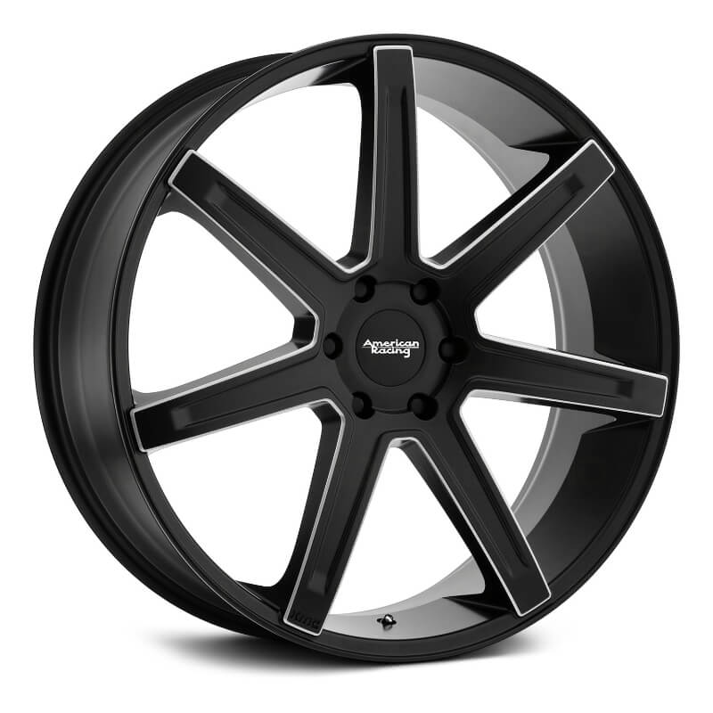 AMERICAN RACING® AR938 - 20X9.0 (6X135) ET+35 SATIN BLACK W/ MILLED AC