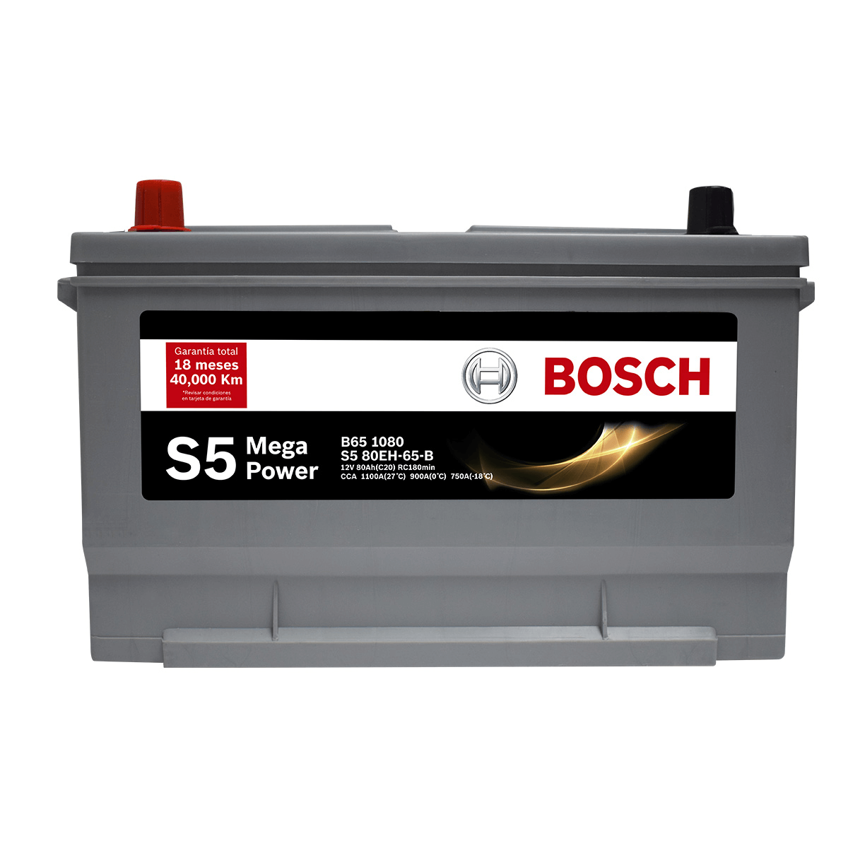 BATERIA BOSCH® S5 - B65 MP (+ -) INVERSA 80AH SELLADA