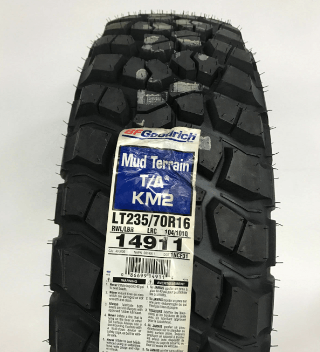 Bf Goodrich® Mud Terrain T/a Km2 - Lt 235/70r16 104q Bf Goodrich® Mud Terrain T/a Km2 - Lt 235/70r16 104q