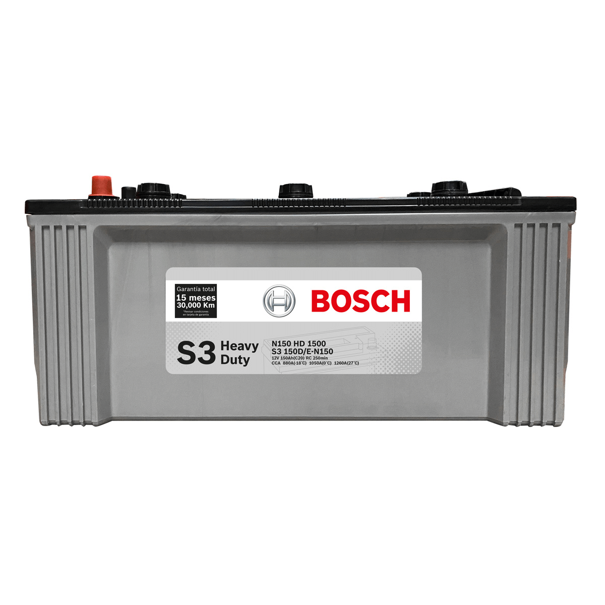 BATERIA BOSCH® S3 - N150 HD (- +) NORMAL 150AH